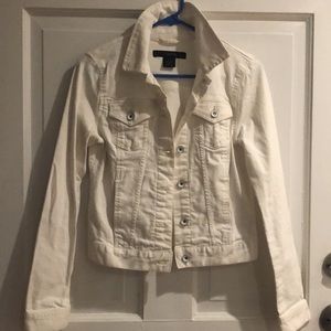 Calvin Klein Jeans long sleeves white jacket with button closures in size Small